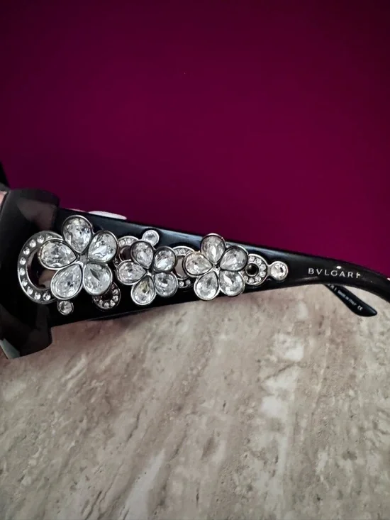 Bvlgari Vintage Crystal Shield Sunglasses - Picture 6 of 8